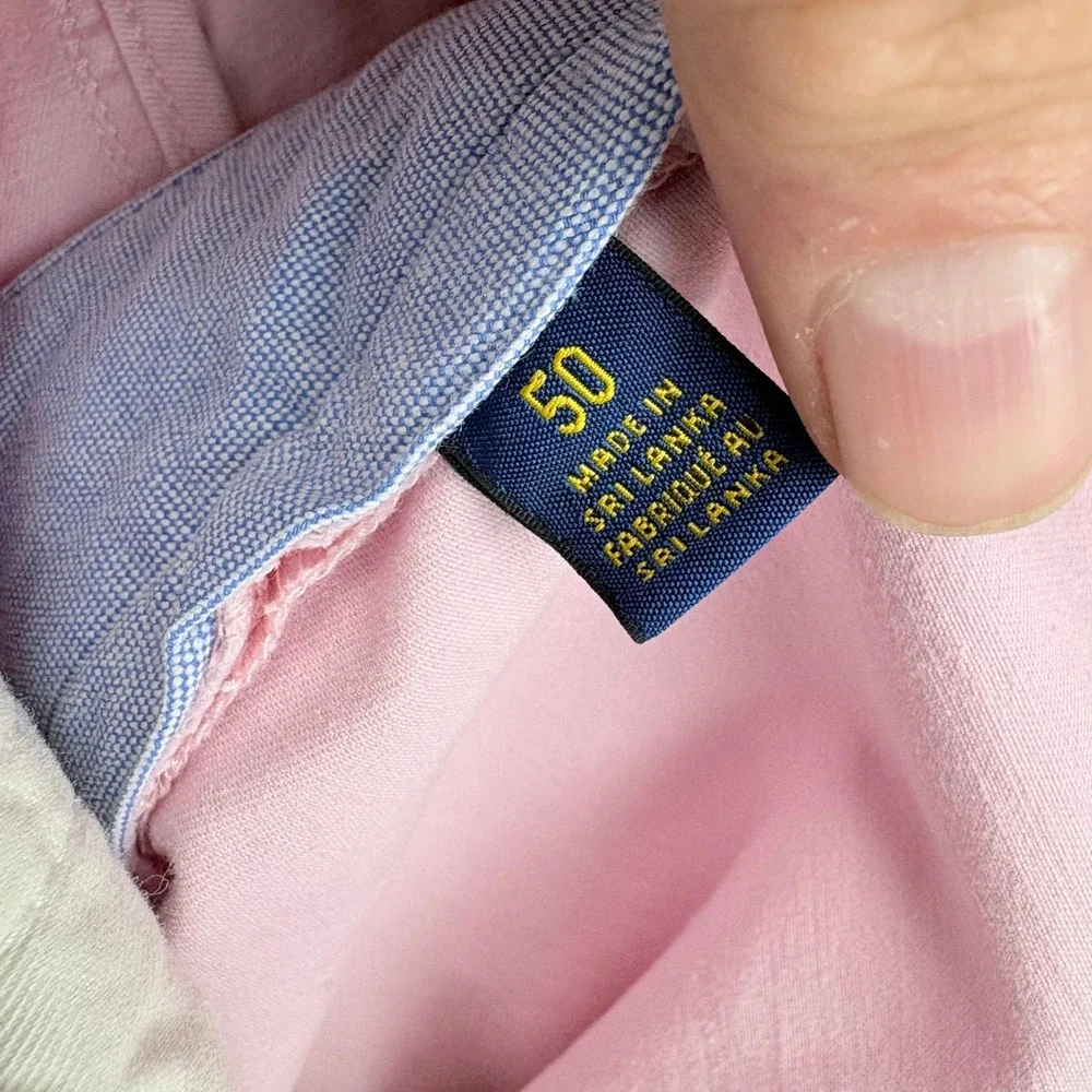 Polo Ralph Lauren Mens 50‎ Pink Stretch Classic Fit The Polo Chino Shorts
